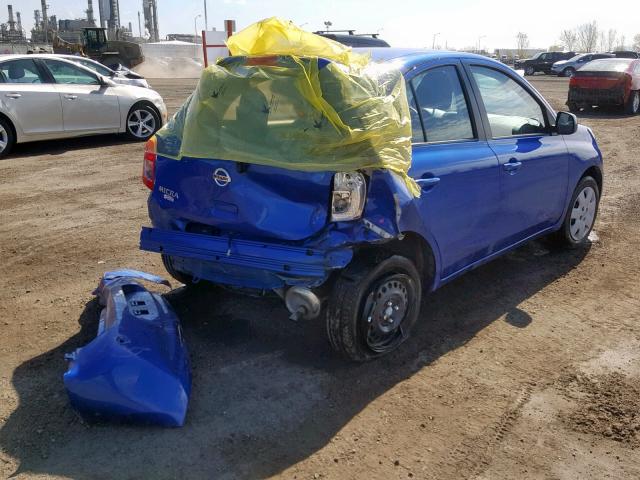 3N1CK3CP8JL258243 - 2018 NISSAN MICRA BLUE photo 4