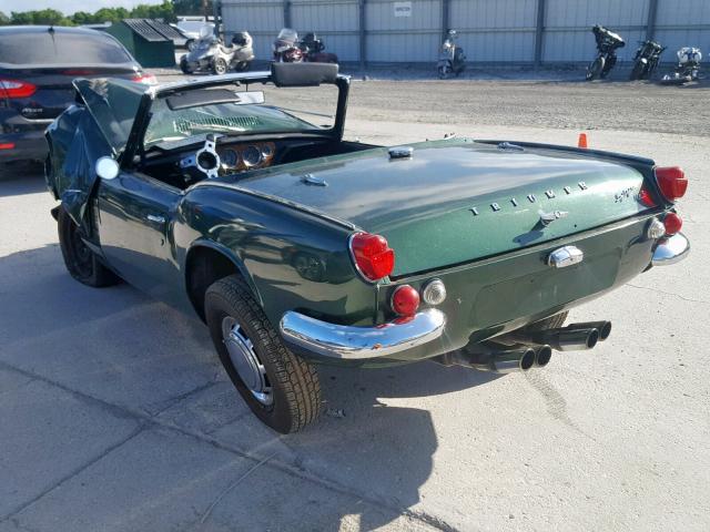 FD30176L - 1968 TRIUMPH CAR SPITFIRE GREEN photo 3