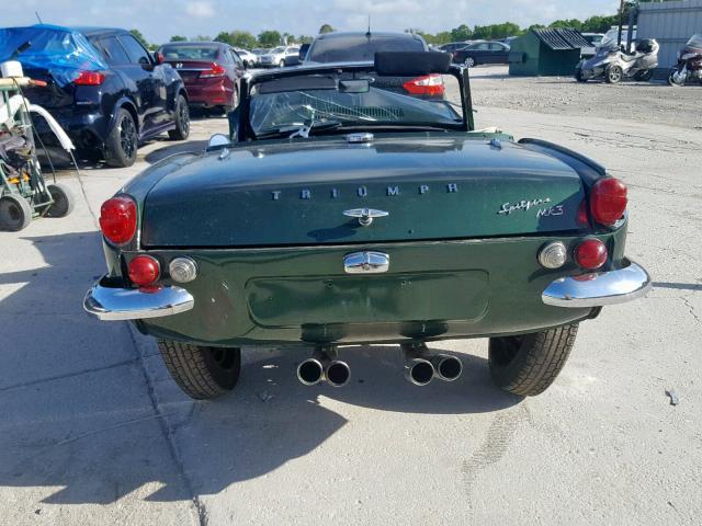 FD30176L - 1968 TRIUMPH CAR SPITFIRE GREEN photo 6