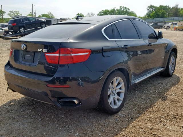 5UXFG8C57BLZ96439 - 2011 BMW X6 XDRIVE5 BLACK photo 4