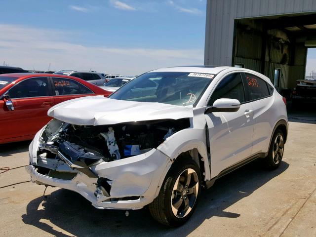 3CZRU5H54JM723139 - 2018 HONDA HR-V EX WHITE photo 2