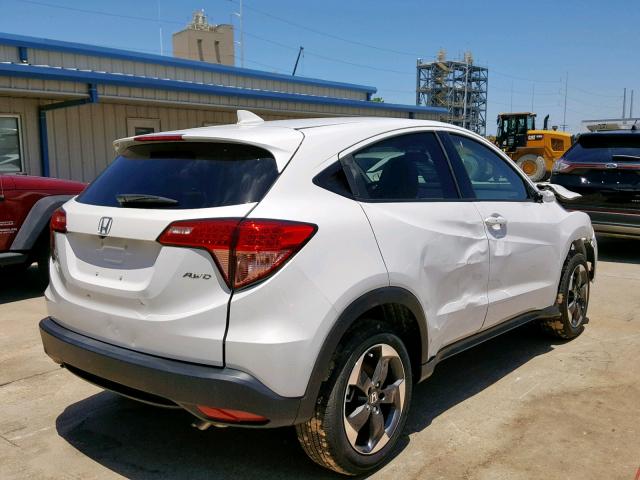 3CZRU5H54JM723139 - 2018 HONDA HR-V EX WHITE photo 4