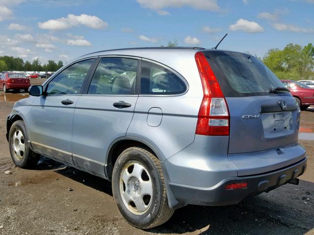 5J6RE48388L012318 - 2008 HONDA CR-V LX BLUE photo 3