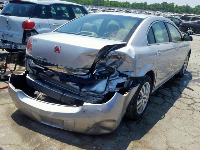 1G8ZV57B19F174919 - 2009 SATURN AURA XR SILVER photo 4