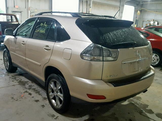 JTJHW31U460014915 - 2006 LEXUS RX 400 BEIGE photo 3