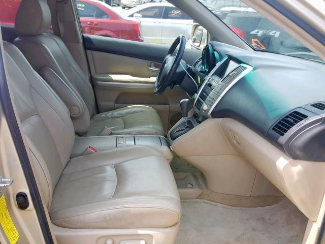 JTJHW31U460014915 - 2006 LEXUS RX 400 BEIGE photo 5