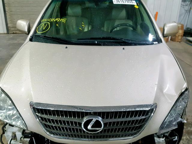 JTJHW31U460014915 - 2006 LEXUS RX 400 BEIGE photo 7