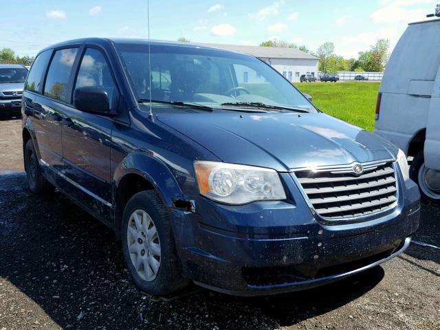 2A8HR44H78R114569 - 2008 CHRYSLER TOWN & COU BLUE photo 1