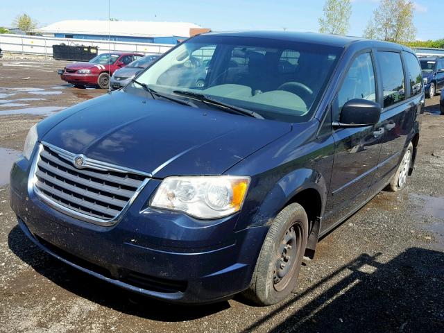 2A8HR44H78R114569 - 2008 CHRYSLER TOWN & COU BLUE photo 2