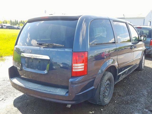 2A8HR44H78R114569 - 2008 CHRYSLER TOWN & COU BLUE photo 4