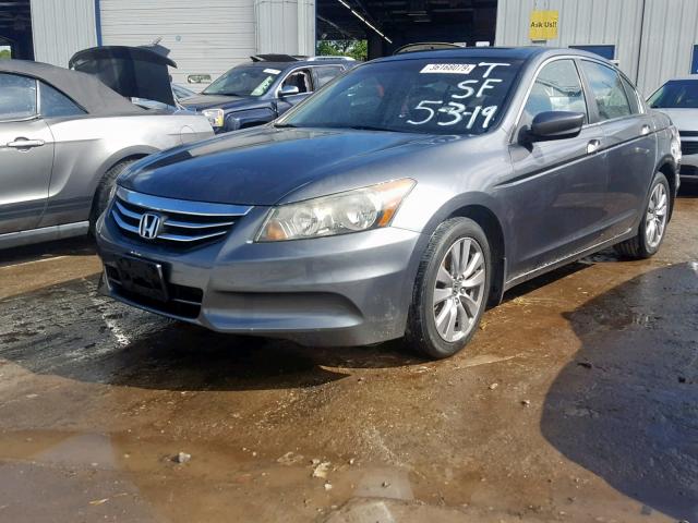 1HGCP2F84BA004696 - 2011 HONDA ACCORD EXL CHARCOAL photo 2