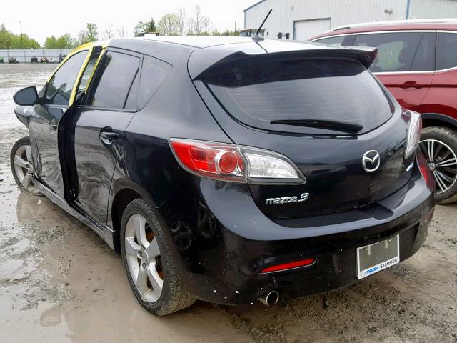 JM1BL1L73D1799187 - 2013 MAZDA 3 I BLACK photo 3