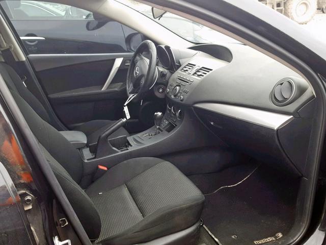 JM1BL1L73D1799187 - 2013 MAZDA 3 I BLACK photo 5