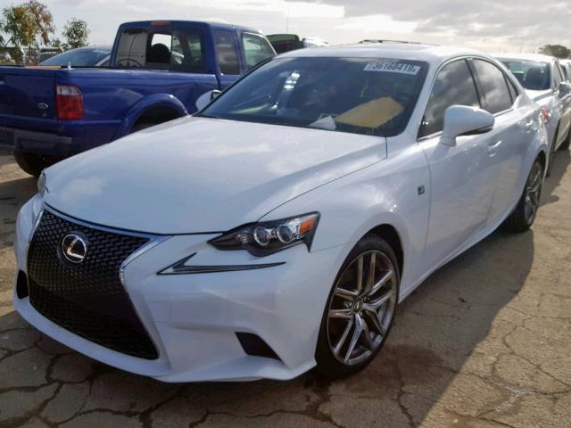 JTHBF1D27F5077774 - 2015 LEXUS IS 250 WHITE photo 2