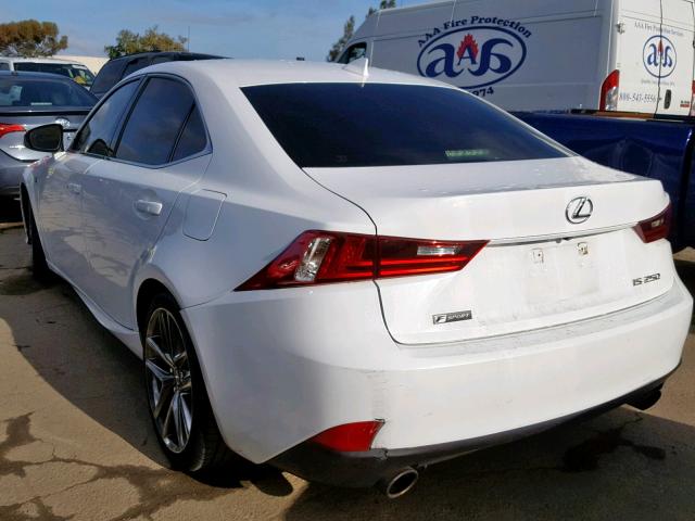 JTHBF1D27F5077774 - 2015 LEXUS IS 250 WHITE photo 3