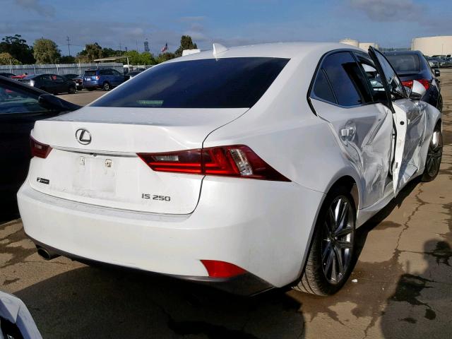 JTHBF1D27F5077774 - 2015 LEXUS IS 250 WHITE photo 4