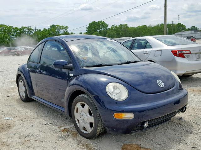 3VWCS21C11M409423 - 2001 VOLKSWAGEN NEW BEETLE أزرق صورة 1