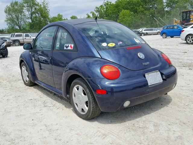 3VWCS21C11M409423 - 2001 VOLKSWAGEN NEW BEETLE أزرق صورة 3