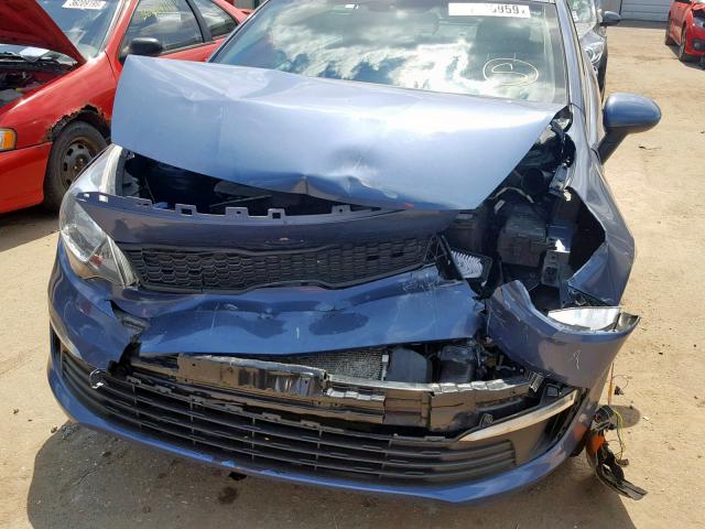 KNADM4A35G6559229 - 2016 KIA RIO LX BLUE photo 9