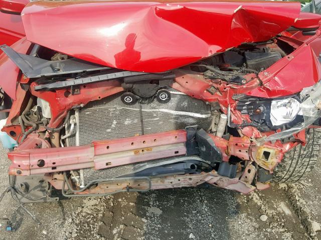 1HGCS12809A011931 - 2009 HONDA ACCORD EXL RED photo 7