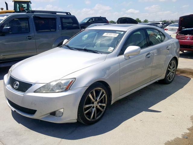 JTHBK262582071006 - 2008 LEXUS IS 250 SILVER photo 2