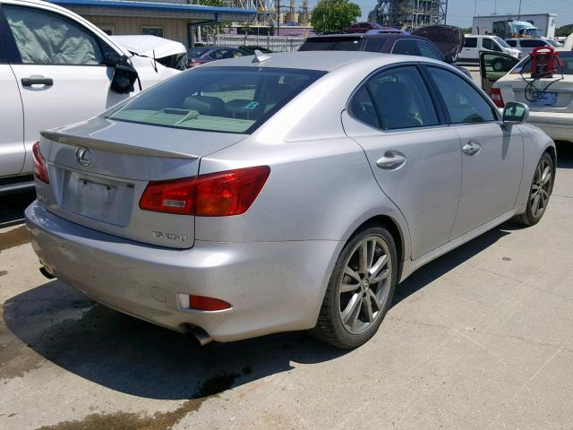 JTHBK262582071006 - 2008 LEXUS IS 250 SILVER photo 4