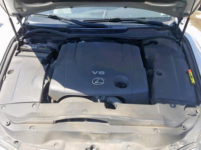 JTHBK262582071006 - 2008 LEXUS IS 250 SILVER photo 7