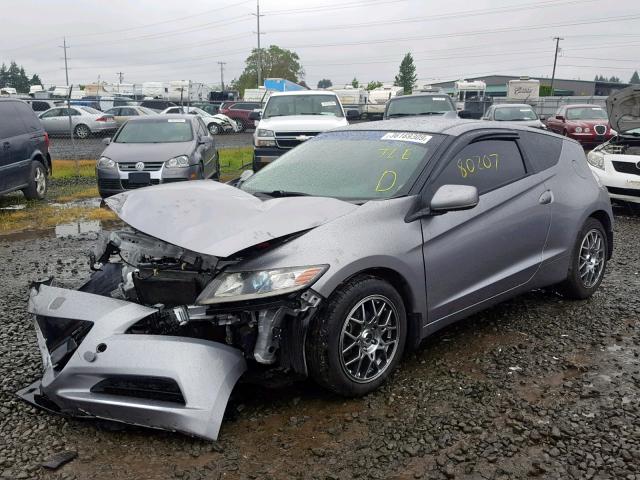 JHMZF1C42BS007872 - 2011 HONDA CR-Z SILVER photo 2