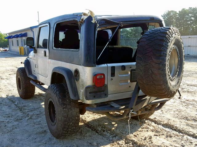 1J4FA44S26P712174 - 2006 JEEP WRANGLER / SILVER photo 3