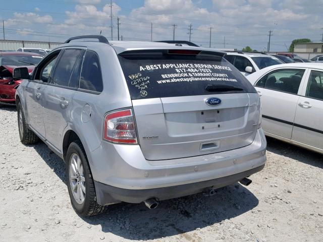 2FMDK38C59BA64411 - 2009 FORD EDGE SEL SILVER photo 3