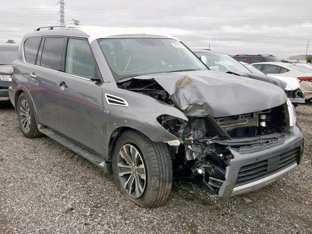 JN8AY2NC9JX502529 - 2018 NISSAN ARMADA SV GRAY photo 1