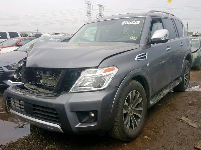 JN8AY2NC9JX502529 - 2018 NISSAN ARMADA SV GRAY photo 2