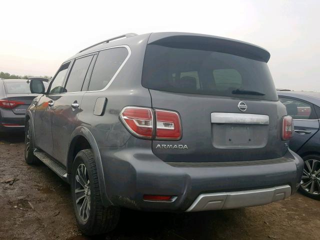 JN8AY2NC9JX502529 - 2018 NISSAN ARMADA SV GRAY photo 3