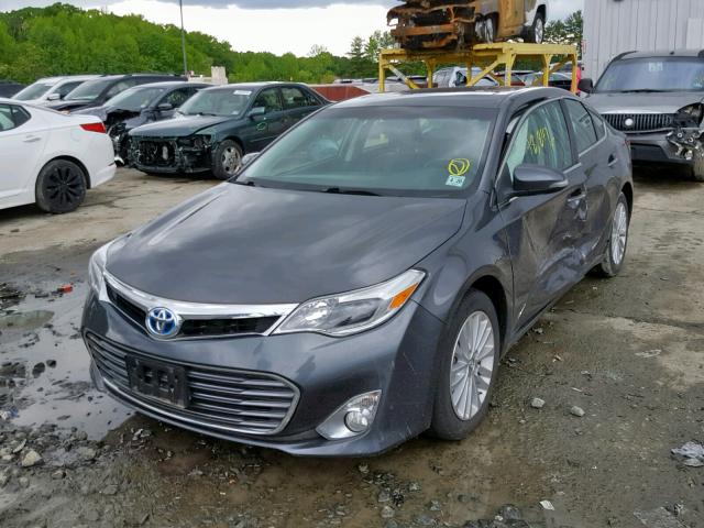 4T1BD1EB4DU014670 - 2013 TOYOTA AVALON HYB GRAY photo 2