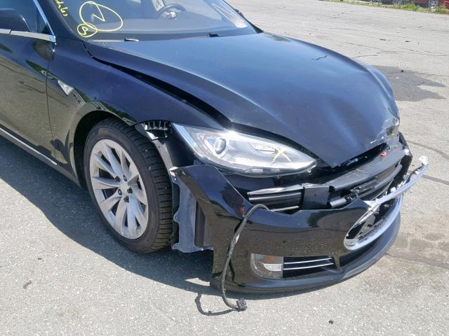 5YJSA1DP7DFP06862 - 2013 TESLA MODEL S أسود صورة 10