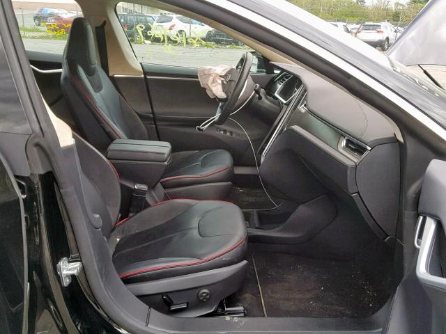 5YJSA1DP7DFP06862 - 2013 TESLA MODEL S أسود صورة 5