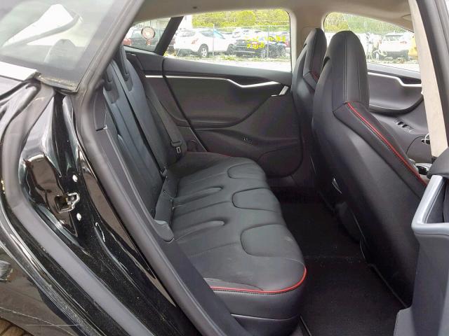 5YJSA1DP7DFP06862 - 2013 TESLA MODEL S أسود صورة 6