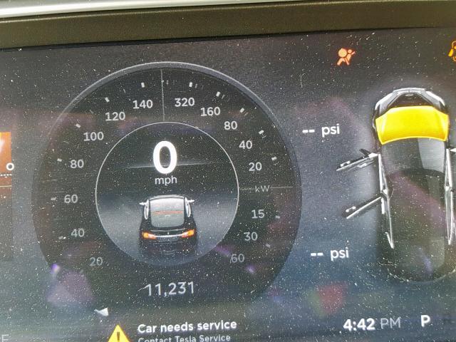 5YJSA1DP7DFP06862 - 2013 TESLA MODEL S أسود صورة 8