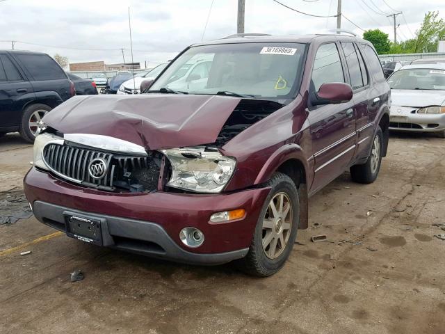 5GADT13S062331719 - 2006 BUICK RAINIER CX BURGUNDY photo 2