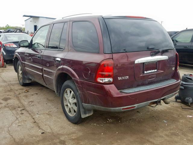 5GADT13S062331719 - 2006 BUICK RAINIER CX BURGUNDY photo 3