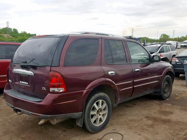 5GADT13S062331719 - 2006 BUICK RAINIER CX BURGUNDY photo 4