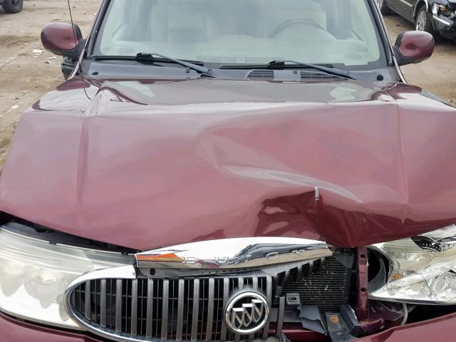 5GADT13S062331719 - 2006 BUICK RAINIER CX BURGUNDY photo 7