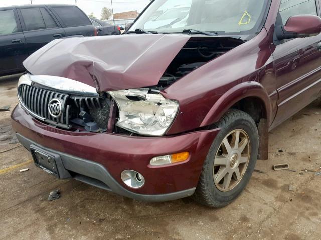 5GADT13S062331719 - 2006 BUICK RAINIER CX BURGUNDY photo 9