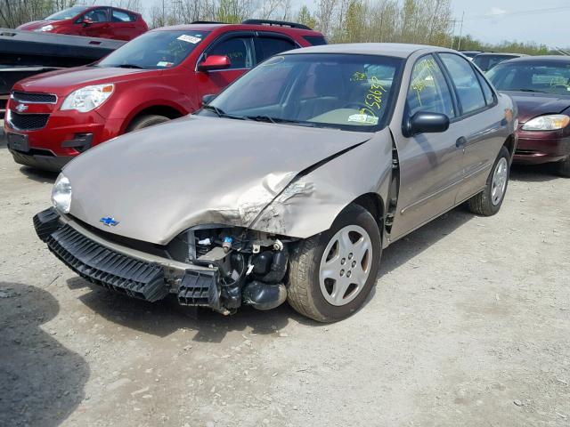 1G1JF524327215438 - 2002 CHEVROLET CAVALIER L TAN photo 2