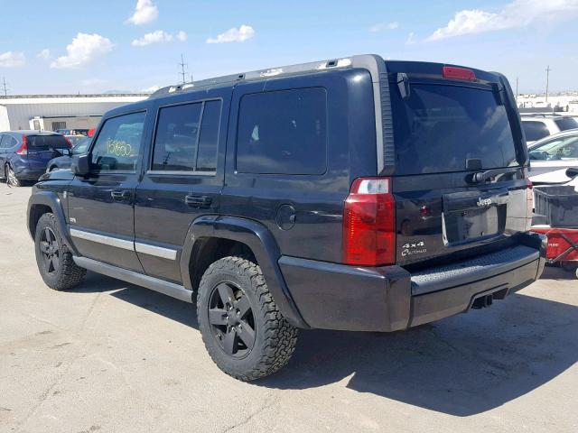 1J8HG48N36C286027 - 2006 JEEP COMMANDER BLACK photo 3