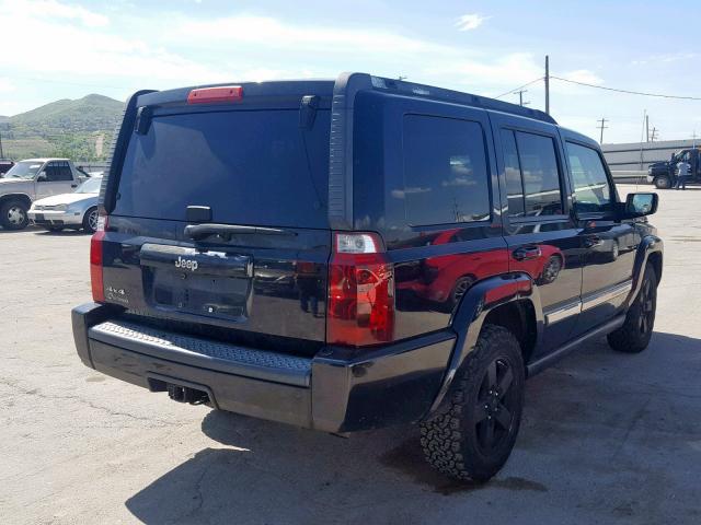 1J8HG48N36C286027 - 2006 JEEP COMMANDER BLACK photo 4