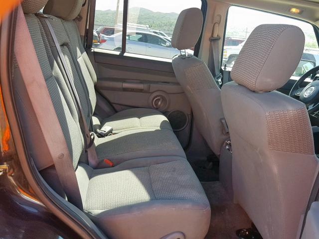 1J8HG48N36C286027 - 2006 JEEP COMMANDER BLACK photo 6