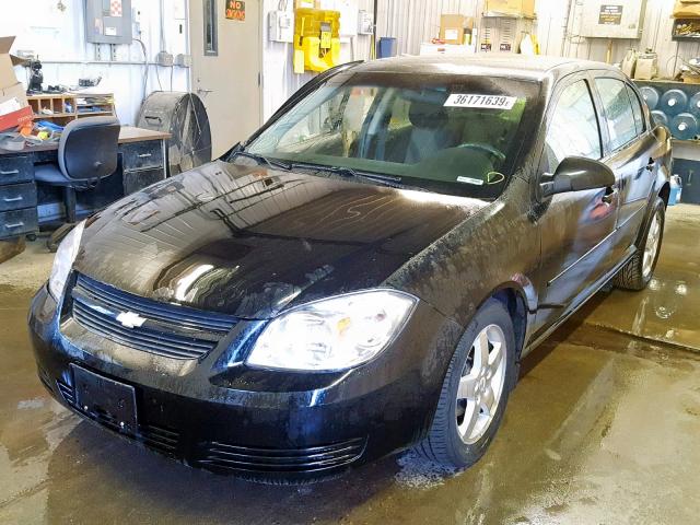 1G1AF5F53A7199792 - 2010 CHEVROLET COBALT 2LT BLACK photo 2