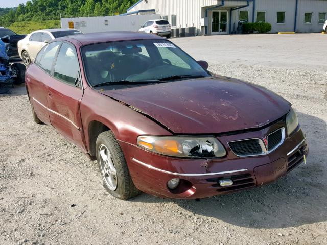 1G2HX54K314185991 - 2001 PONTIAC BONNEVILLE BURGUNDY photo 1