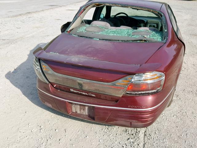 1G2HX54K314185991 - 2001 PONTIAC BONNEVILLE BURGUNDY photo 10